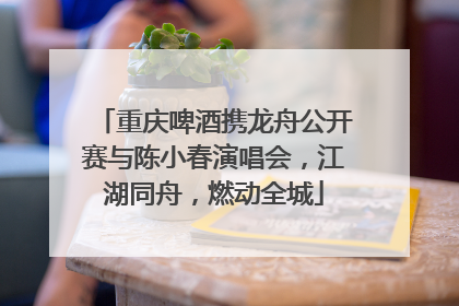 重庆啤酒携龙舟公开赛与陈小春演唱会，江湖同舟，燃动全城