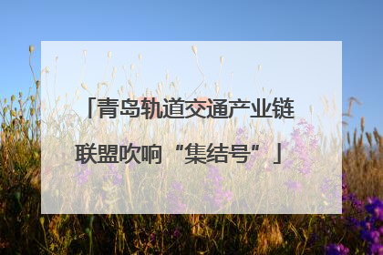 青岛轨道交通产业链联盟吹响“集结号”