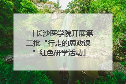 长沙医学院开展第二批“行走的思政课”红色研学活动