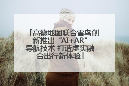 高德地图联合雷鸟创新推出“AI+AR”导航技术 打造虚实融合出行新体验