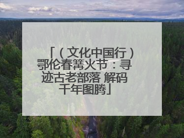 （文化中国行）鄂伦春篝火节：寻迹古老部落 解码千年图腾