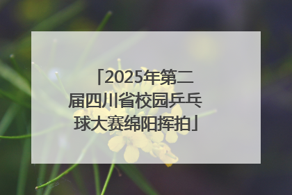 2025年第二届四川省校园乒乓球大赛绵阳挥拍