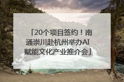 20个项目签约！南通崇川赴杭州举办AI赋能文化产业推介会