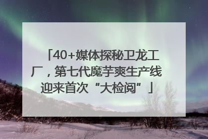 40+媒体探秘卫龙工厂，第七代魔芋爽生产线迎来首次“大检阅”