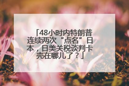 48小时内特朗普连续两次“点名”日本，日美关税谈判卡壳在哪儿了？