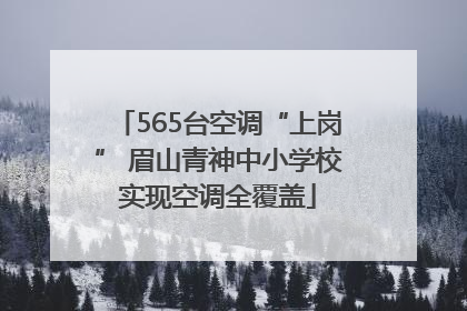 565台空调“上岗” 眉山青神中小学校实现空调全覆盖