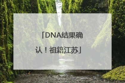 DNA结果确认！祖籍江苏