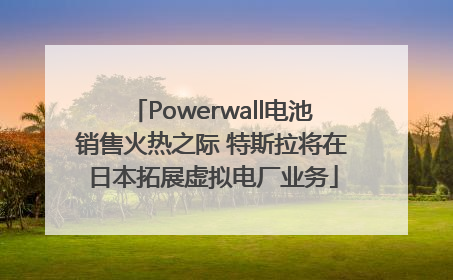 Powerwall电池销售火热之际 特斯拉将在日本拓展虚拟电厂业务